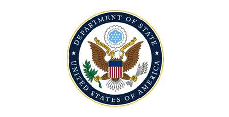 Seal of the U.S. Department of State.