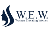 W.E.W. logo with woman's silhouette.