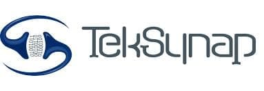 Logo with stylized text 'TekSu'.