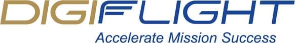 Logo with blue text emphasizing speed and mission acceleration.