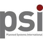 Logo of Planned Systems International with 'psi' and a red dot.