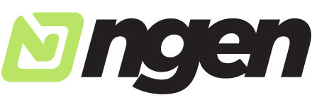 Black and white logo with stylized text.