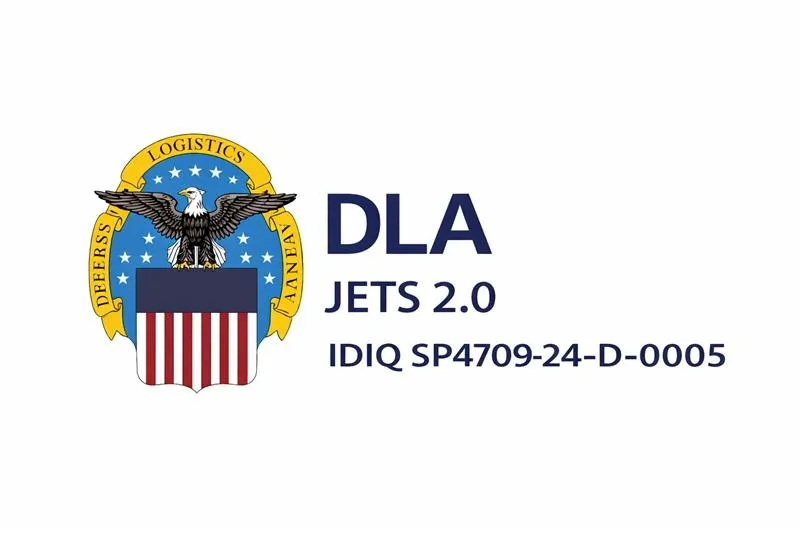 DLA JETS 2.0 logo with eagle and shield design.